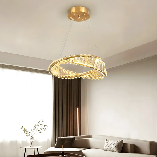 pendelleuchte gold modern kristall kronleuchter