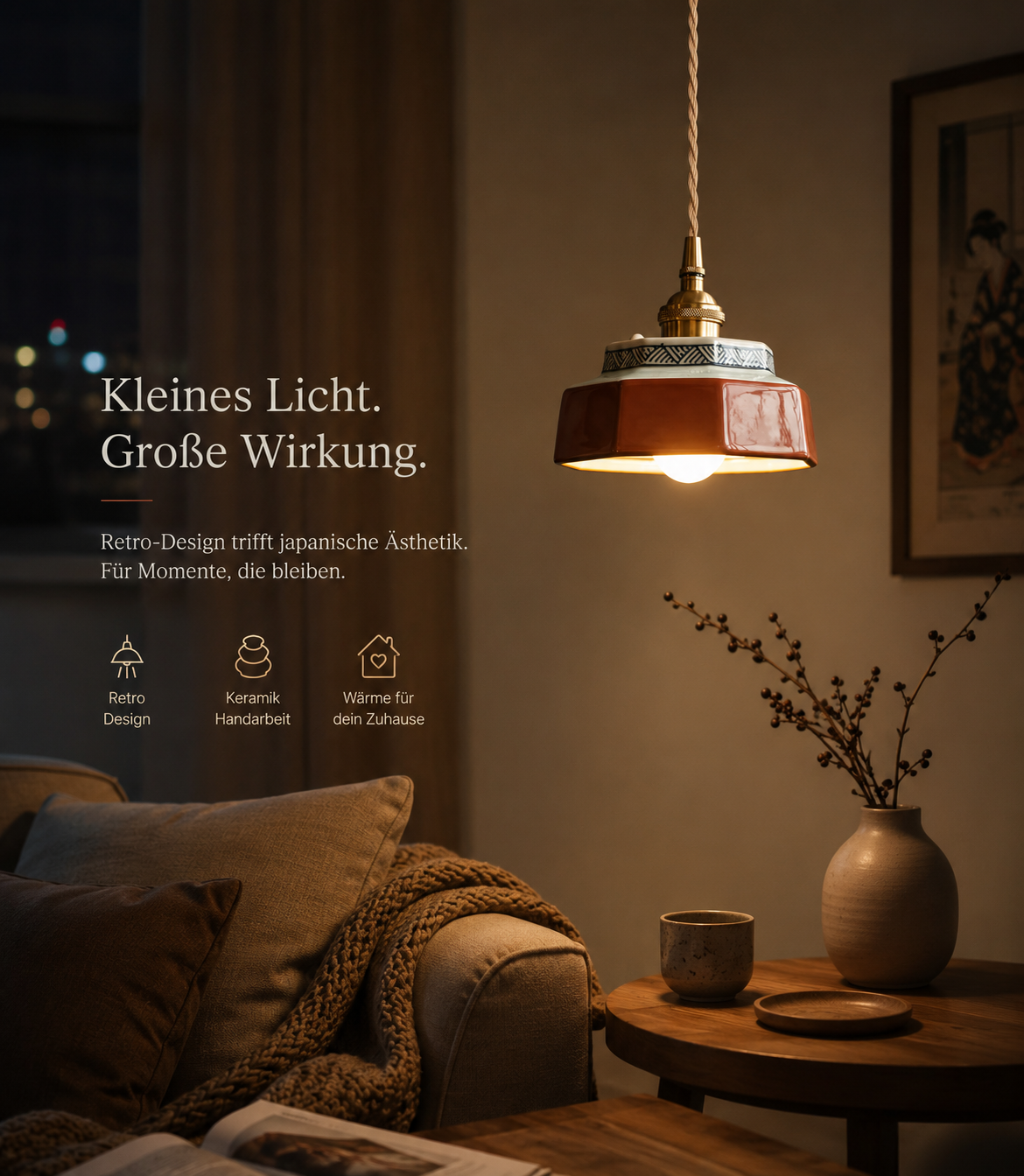 Hikari - Retro Pendelleuchte