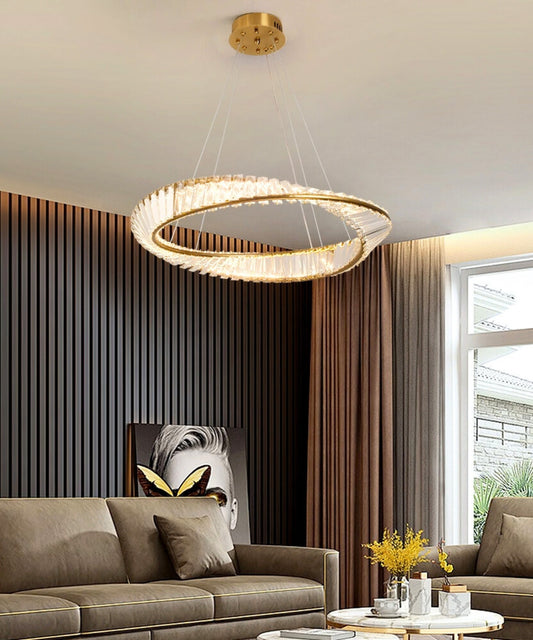 LED Ring Pendelleuchte Gold – Modern