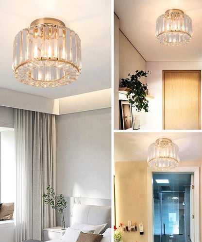 decken leuchte wohnzimmer led kristall
