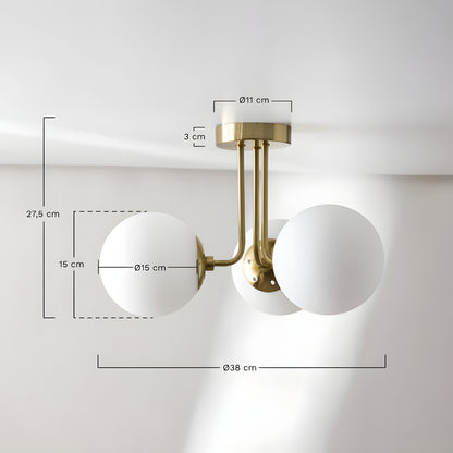 Milo - Glaskugeln Deckenlampe