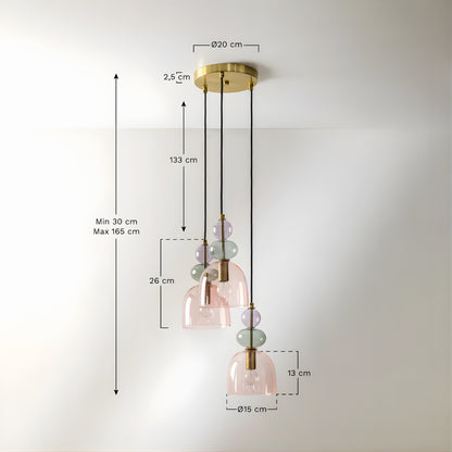 Seraphine - Glas Pendelleuchte