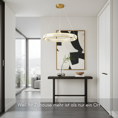 Velouris – Kristall Ring Deckenleuchte