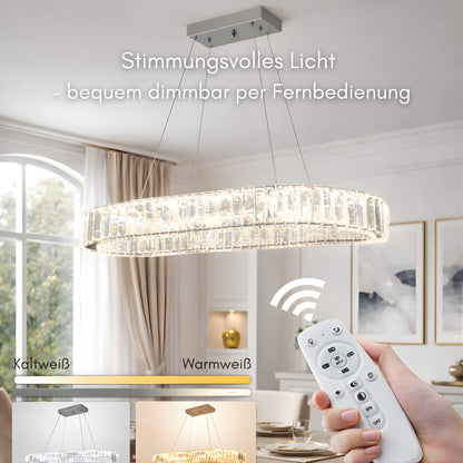pendelleuchte silber modern dimmbar 